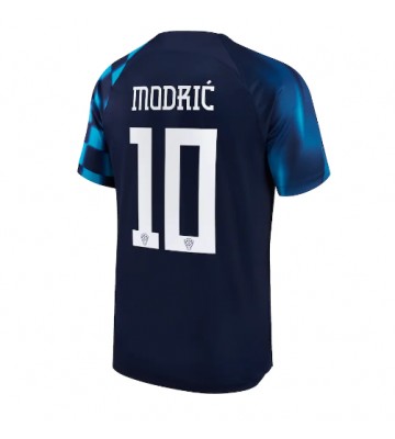 Kroatien Luka Modric #10 Replika Udebanetrøje VM 2022 Kortærmet